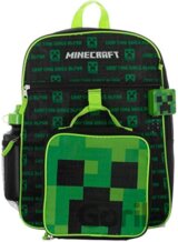 Školský batoh Minecraft: Set batoh - desiatový box - Fľaša - hračka