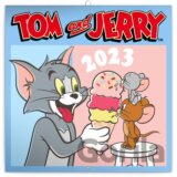 Poznámkový nástěnný kalendář Tom and Jerry 2023