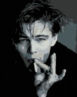 Malování podle čísel: Leonardo di Caprio s cigaretou