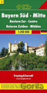 Bayern Süd-Ober-und Niederbayern-Schwaben/Bavorsko-jih,střed 1:200T/automapa