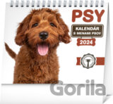 Stolový kalendár Psy 2024 – s menami psov