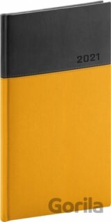 Kapesní diář Dado 2021 (žlutočerný)