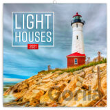 Poznámkový nástěnný kalendář Light Houses 2021 (Majáky)