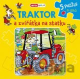 Traktor a zvířátka na statku – Knížkové puzzle