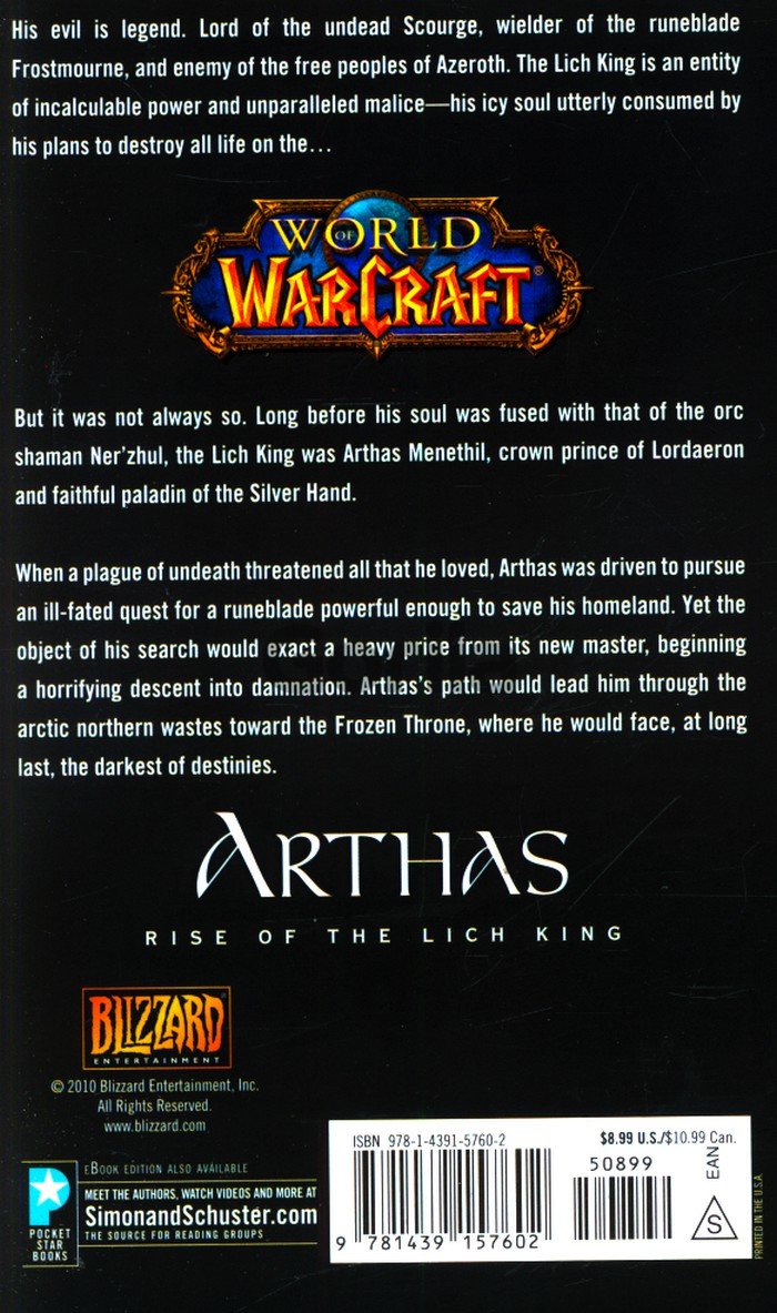 World of Warcraft: Arthas: Rise of the Lich King: Golden, Christie:  9781439157602: : Books