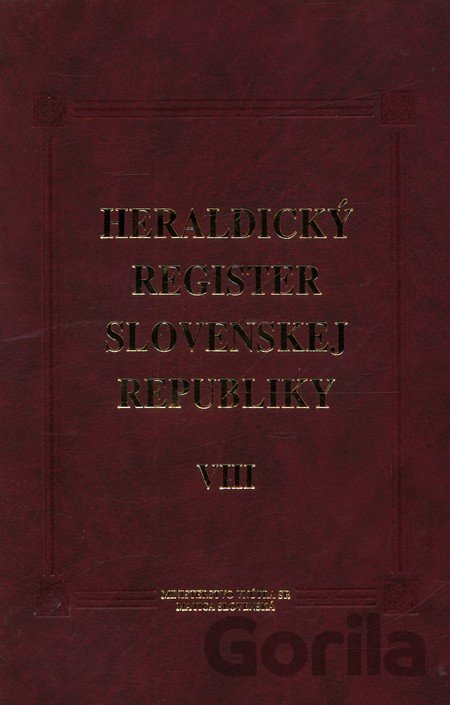 Kniha Heraldický register Slovenskej republiky VIII - Peter Kartous, Ladislav Vrtel