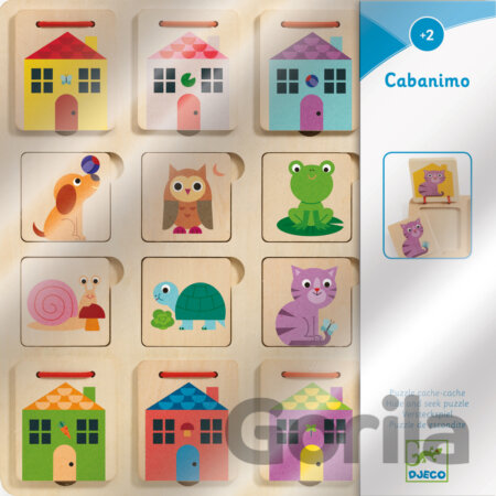 Puzzle Cabanimo (drevené priraďovacie puzzle)