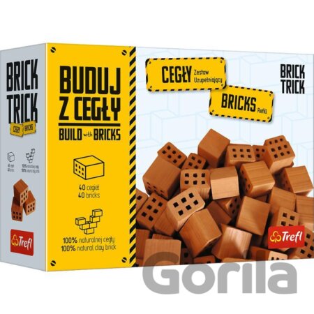 Hra Brick Trick: Cihly přírodní krátké 40 ks  /  náhradní balení