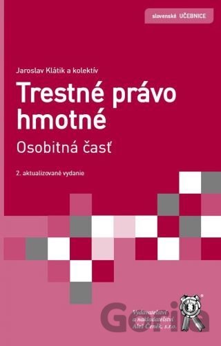 Kniha Trestné právo hmotné - Jaroslav Klátik