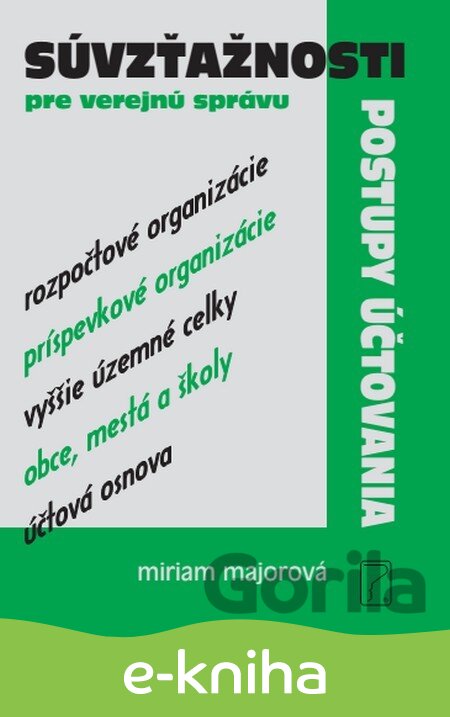 E-kniha Súvzťažnosti pre verejnú správu - Miriam Majorová