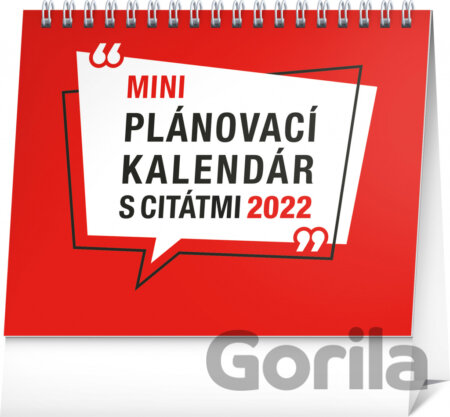 Stolový kalendár Plánovací s citátmi 2022