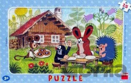 Puzzle Krtek na návštěvě - Puzzle 15 deskové