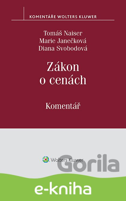 E-kniha Zákon o cenách - Tomáš Naiser, Marie Janečková, Diana Svobodová