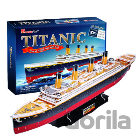 Puzzle Puzzle 3D Titanic - 113 dílků