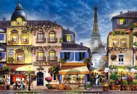 Puzzle Snídaně v Paříži 2v1, dřevěné