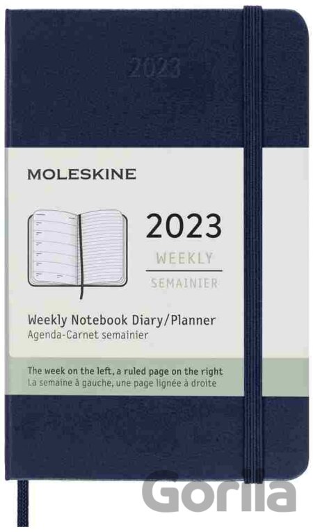 Moleskine – 12-mesačný plánovací modrý diár 2023