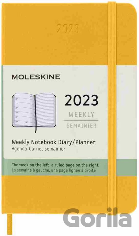 Moleskine – 12-mesačný plánovací oranžový diár 2023