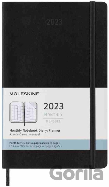 Moleskine – 12-mesačný čierny diár 2023