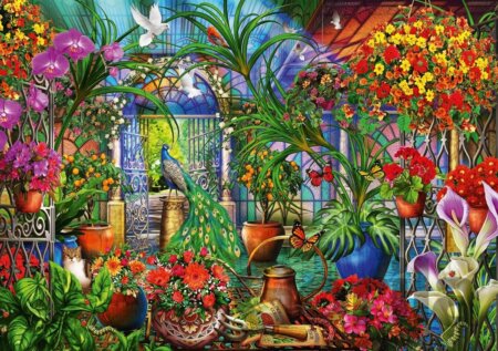 Puzzle Tropical Green House