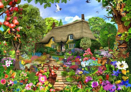 Puzzle English Cottage Garden