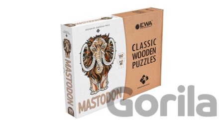 Puzzle Drevenné puzzle – mamut veľkosť M craft box