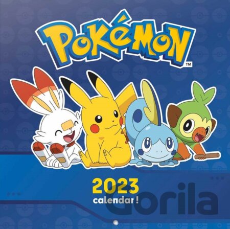 Oficiálny nástenný kalendár Pokémon 2023 s plagátom