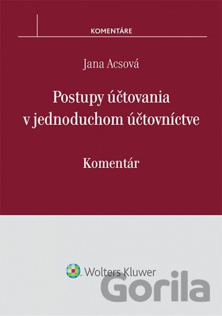 Kniha Postupy účtovania v jednoduchom účtovníctve - Jana Acsová