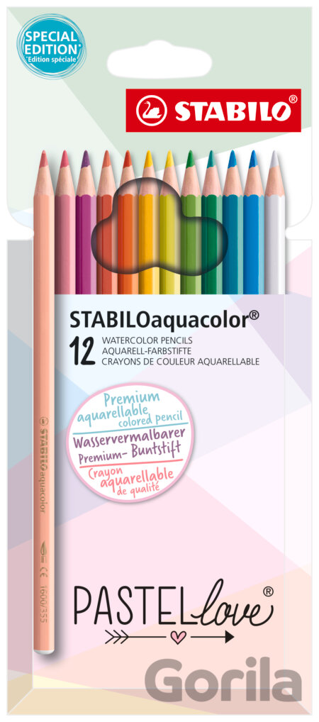 Akvarelová farbička - STABILOaquacolor - Pastellove