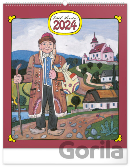 Nástěnný kalendář Josef Lada 2024