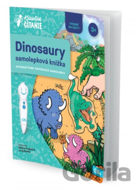 Hra Kúzelné čítanie: Samolepková knižka - Dinosaury