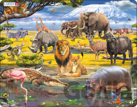 Puzzle Puzzle MAXI - Zvířata africké savany/43 dílků