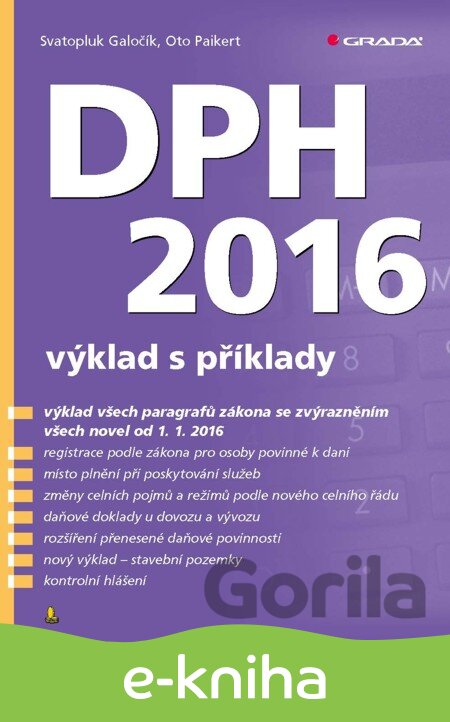 E-kniha DPH 2016 - Svatopluk Galočík, Oto Paikert