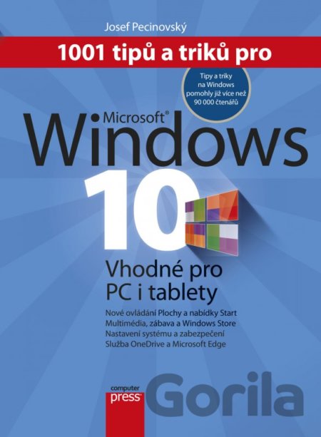 Kniha 1001 tipů a triků pro Microsoft Windows 10 - Josef Pecinovský