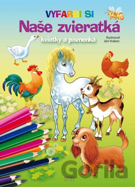 Kniha Naše zvieratká, kvietky a písmenká - Ján Vrabec