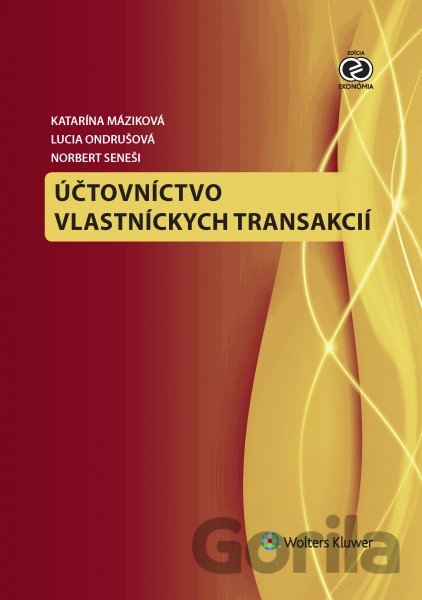 Kniha Účtovníctvo vlastníckych transakcií - Katarína Máziková, 