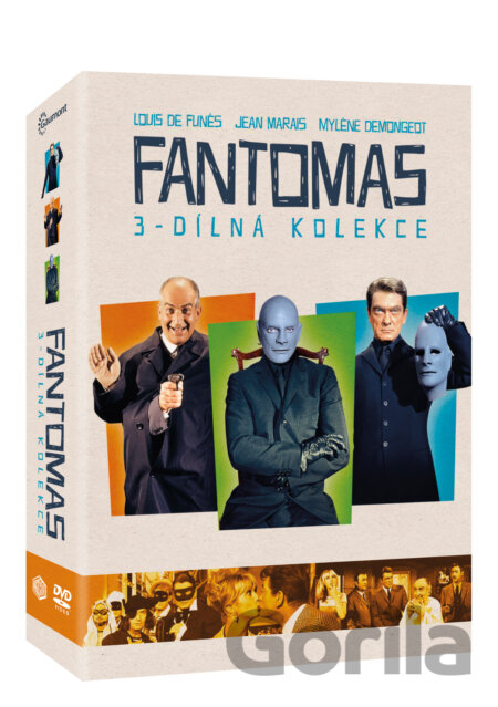 DVD Kolekce: Fantomas - Trilogie (3 DVD) - André Hunebelle