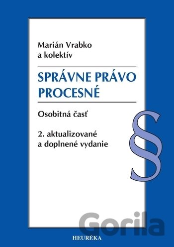 Kniha Správne právo procesné - Marián Vrabko, 
