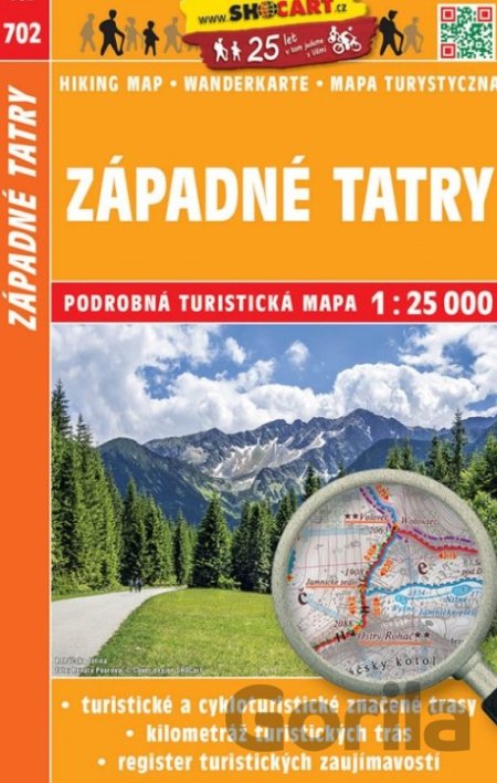 Kniha Západné Tatry 1:25 000 - 