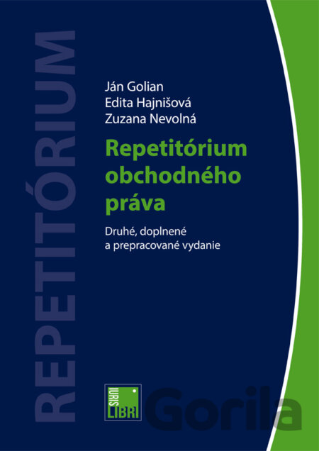 Kniha Repetitórium obchodného práva - Edita Hajnišová, Ján Golian
