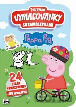 Kniha Tvarované vymaľovanky so samolepkami:  Peppa Pig - 