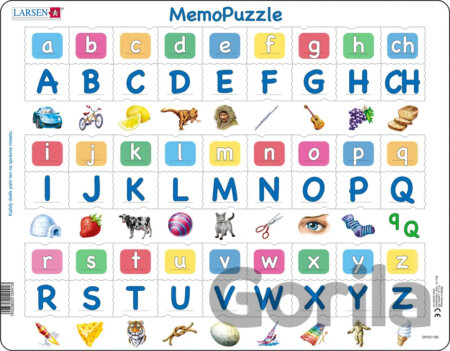 Puzzle MemoPuzzle: Abeceda Pexeso puzzle GP4