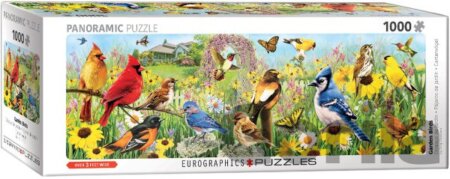 Puzzle Zahradní ptáci