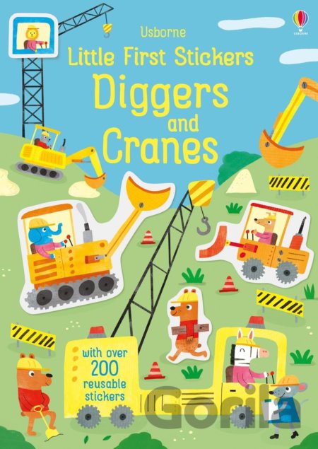 Kniha Little first stickers Diggers and Cranes - Hannah Watson