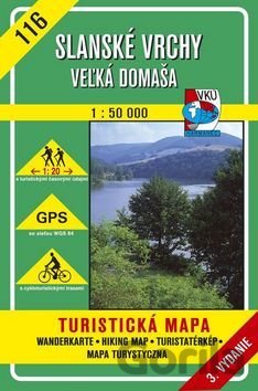 Kniha Slanské vrchy - Veľká Domaša - turistická mapa č. 116 - 