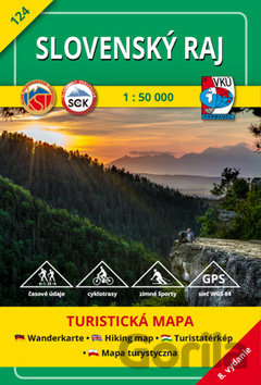 Kniha Slovenský raj 1:50 000 - turistická mapa č. 124 - 