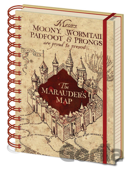 Poznámkový A5 blok Harry Potter: The Marauders Map