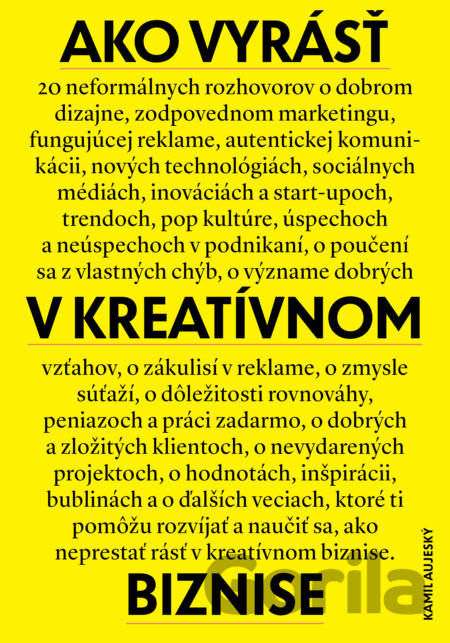 Kniha Ako vyrásť v kreatívnom biznise - Kamil Aujeský