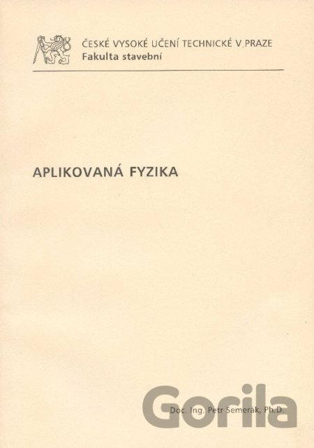 Kniha Aplikovaná fyzika - Petr Semerák