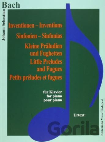 Kniha Inventionen, Sinfonien, kleine Preludien - Johann Sebastian Bach