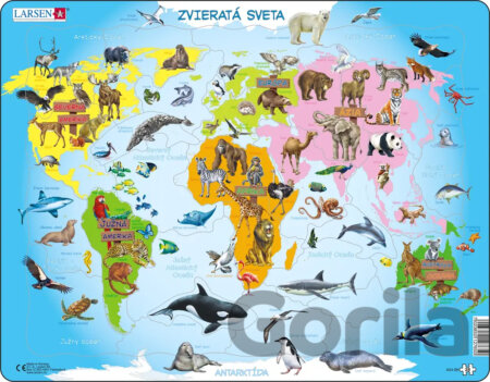 Puzzle Zvieratá sveta A34